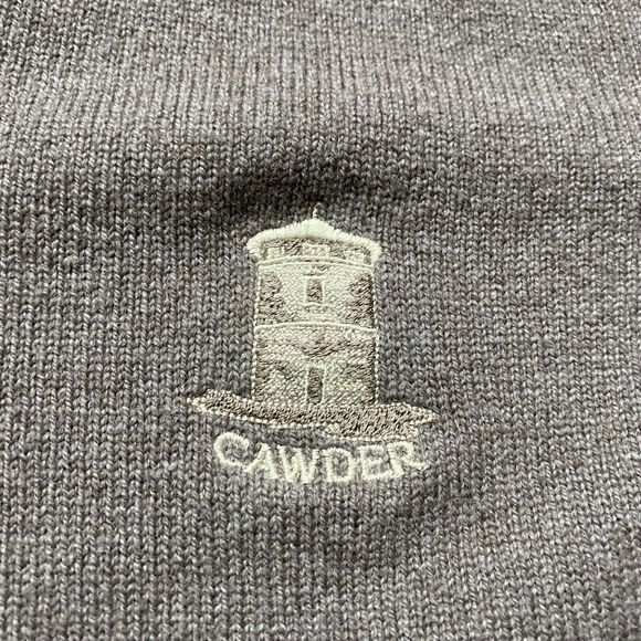 Peter Scott Sweater Mens Brown New Wool Scotland Casual Preppy 42 - Picture 6 of 11